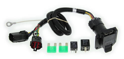 Curt T-Connector Vehicle Wiring Harness for Factory Tow Package - 7-Way ...