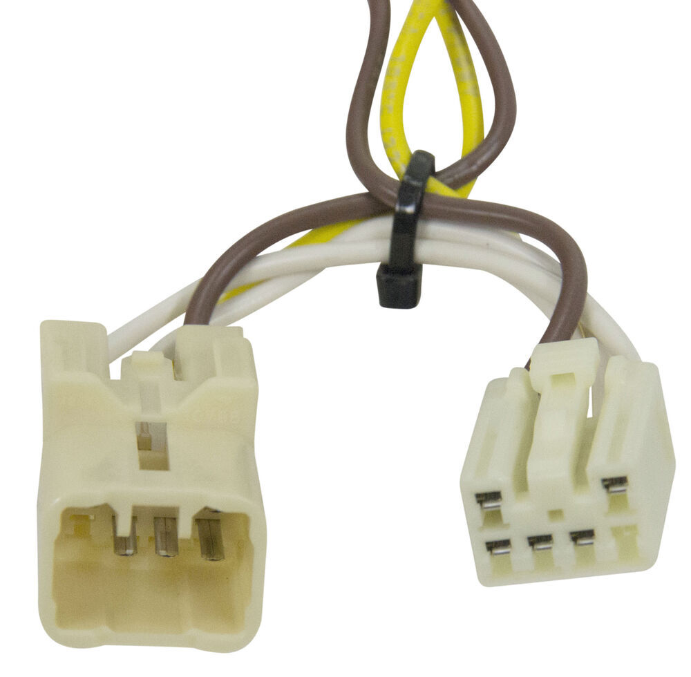 Curt T-Connector Vehicle Wiring Harness with 4-Pole Flat Trailer Connector Curt Custom Fit ...