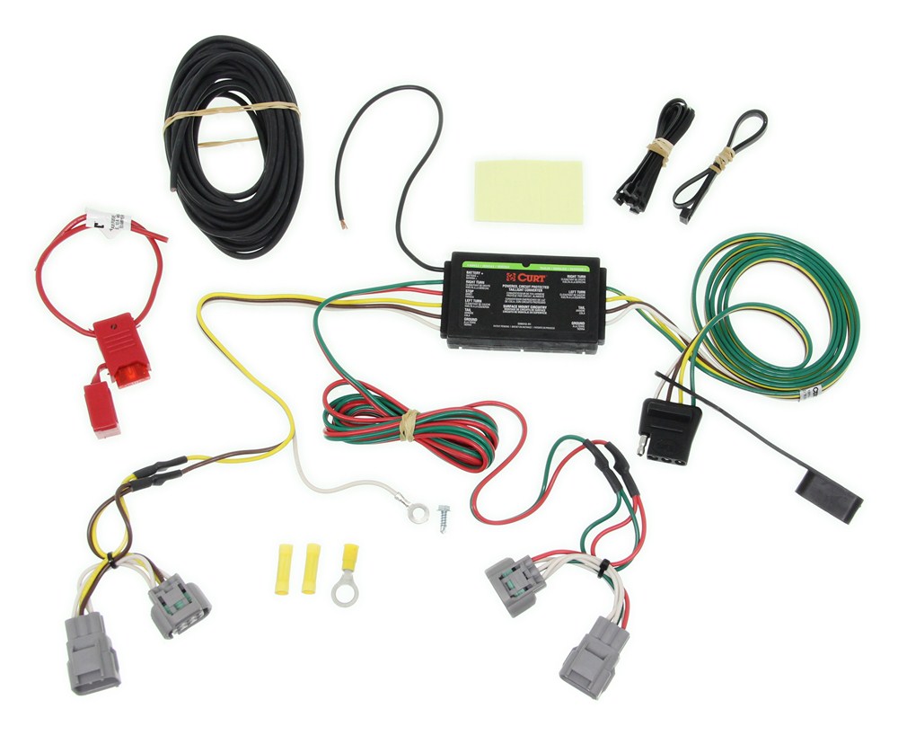 Curt T-connector Vehicle Wiring Harness With 4-pole Flat Trailer 