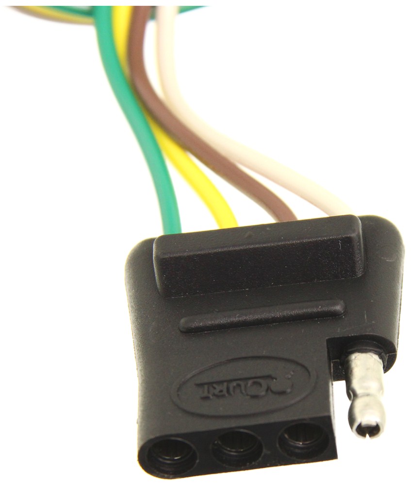 Curt T-Connector Vehicle Wiring Harness with 4-Pole Flat Trailer