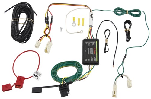 Toyota Venza Curt T Connector Vehicle Wiring Harness With 4 Pole Flat Trailer Connector