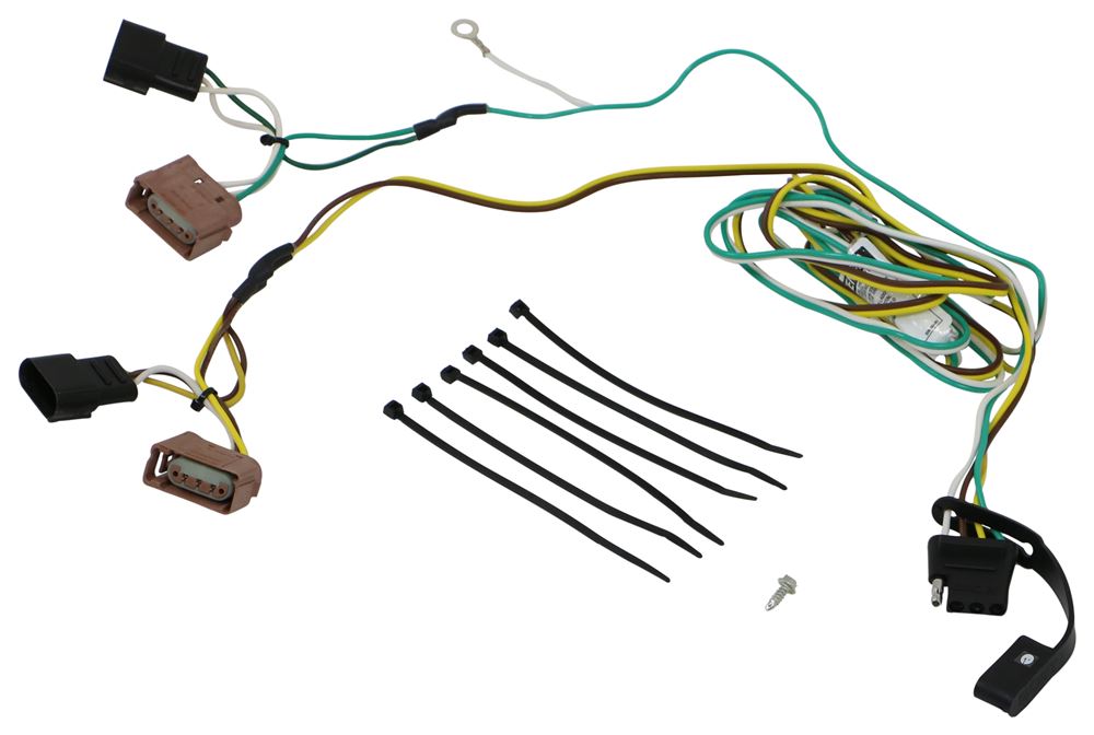 2012 Ford Fiesta Curt T-Connector Vehicle Wiring Harness with 4-Pole