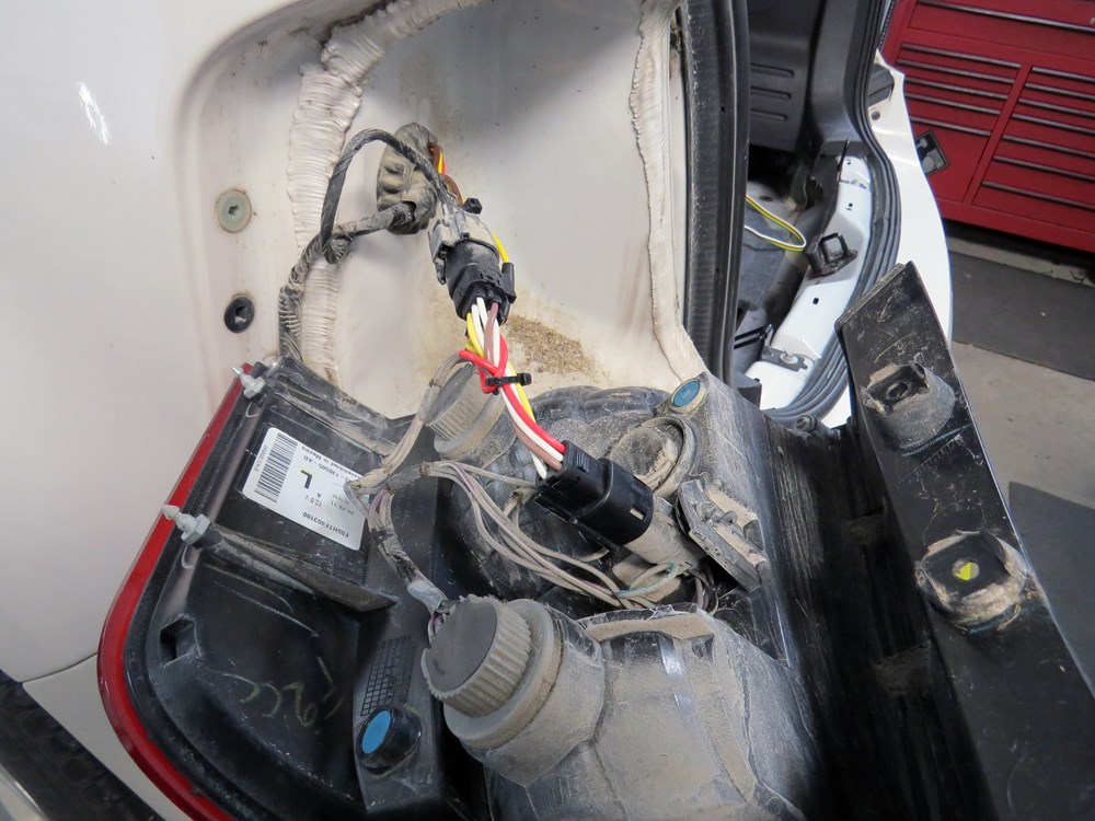 2012 Ford Edge Curt TConnector Vehicle Wiring Harness with 4Pole Flat