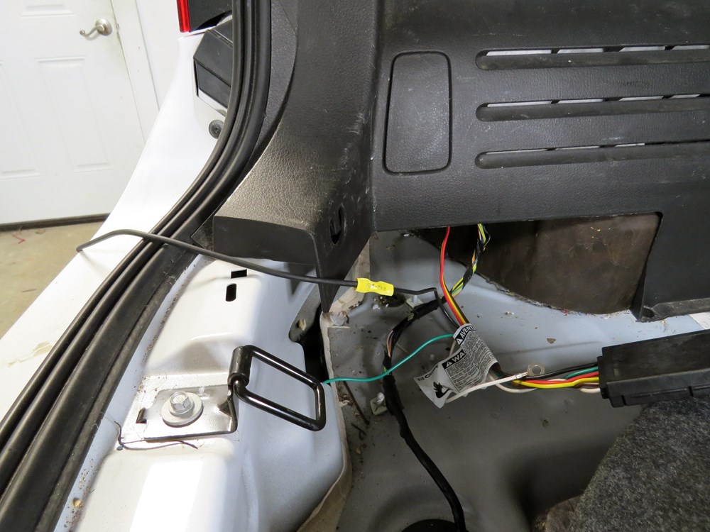 2012 Ford Edge Curt TConnector Vehicle Wiring Harness with 4Pole Flat