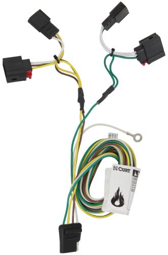 2012 Dodge Durango Curt T-Connector Vehicle Wiring Harness with 4-Pole