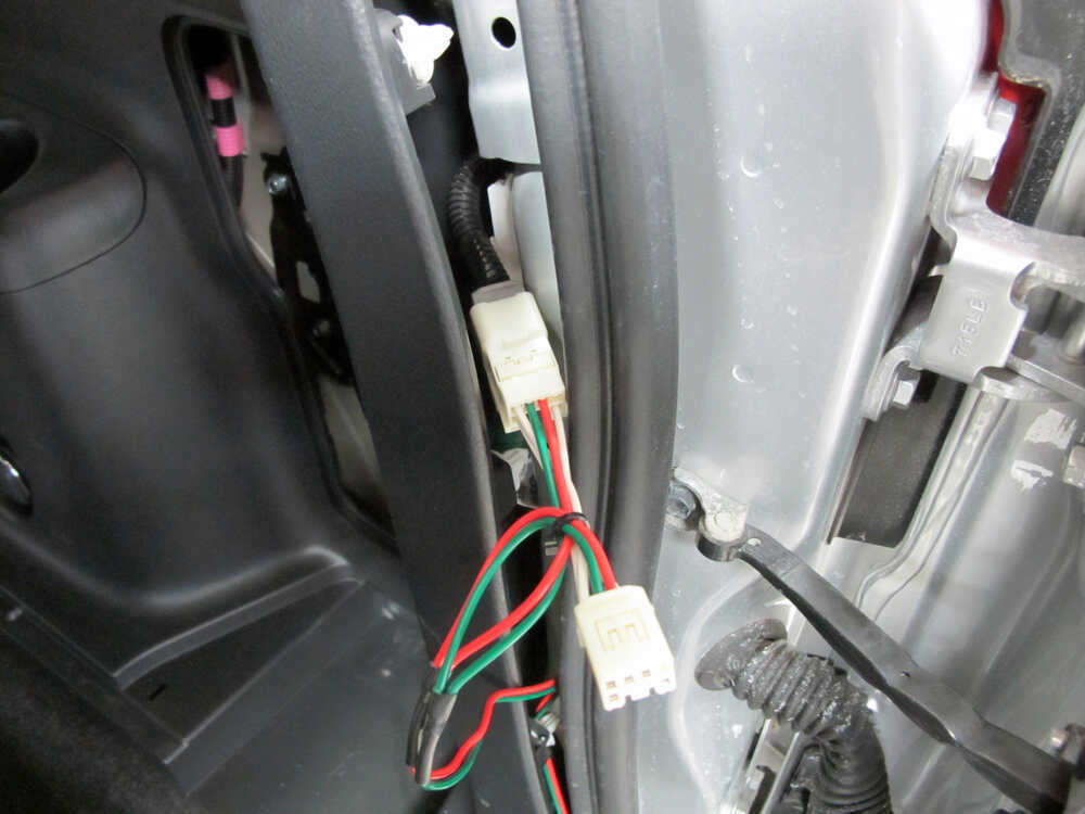 2012 Toyota RAV4 Curt T-Connector Vehicle Wiring Harness with 4-Pole Flat Trailer Connector