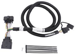 Curt T-Connector Vehicle Wiring Harness with 4-Pole Flat Trailer Connector - C56172