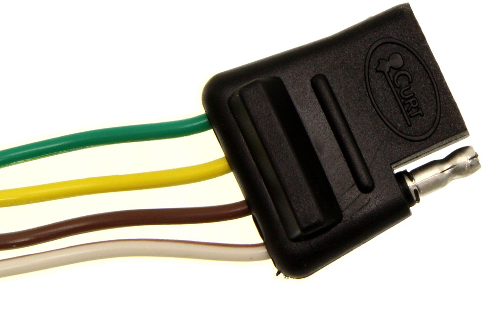 Curt T Connector Vehicle Wiring Harness With 4 Pole Flat Trailer Connector Curt Custom Fit 2515