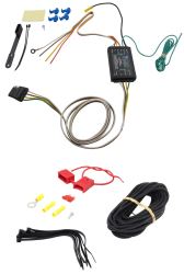 Curt Powered Tail Light Converter w/ 4-Way Flat Trailer Connector and Install Kit - C56190KIT