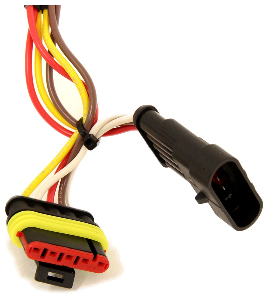 2014 Fiat 500L Curt TConnector Vehicle Wiring Harness with 4Pole Flat