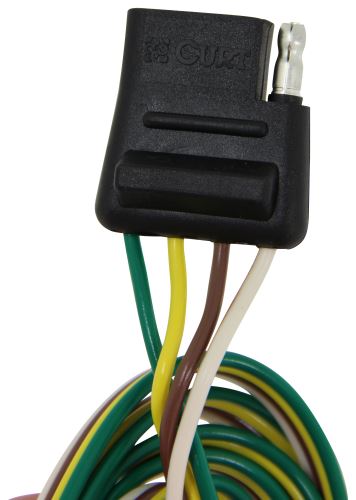 Curt T Connector Vehicle Wiring Harness With Pole Flat Trailer