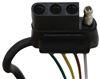 curt custom fit vehicle wiring trailer hitch end connector t-connector harness with 4-pole flat