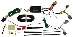 Curt T-Connector Vehicle Wiring Harness with 4-Pole Flat Trailer Connector - C56355