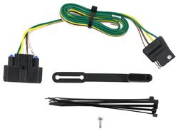 Curt T-Connector Vehicle Wiring Harness with 4-Pole Flat Trailer Connector - C56394