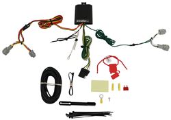 Curt T-Connector Vehicle Wiring Harness with 4-Pole Flat Trailer Connector - C56397