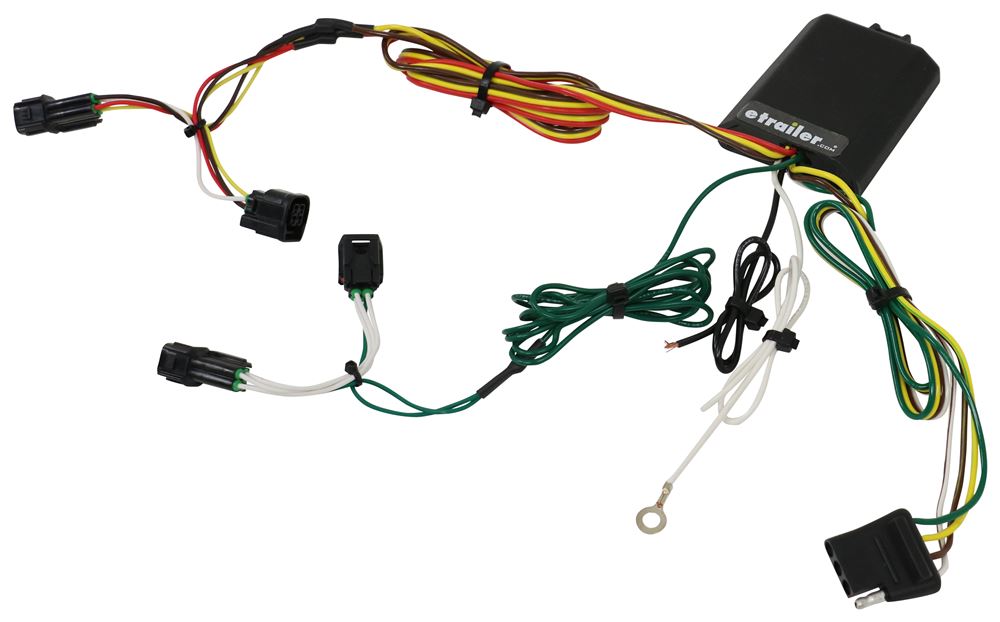 Curt T-Connector Vehicle Wiring Harness with 4-Pole Flat Trailer ...