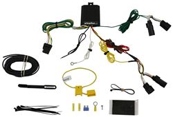 Curt T-Connector Vehicle Wiring Harness with 4-Pole Flat Trailer Connector - C56406