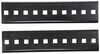 wheel chock pair of chocks curt set w/ handles and mounting brackets - solid rubber qty 2