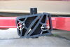 0  wheel chock rv trailer curt set w/ handles and mounting brackets - solid rubber qty 2