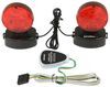 bypasses vehicle wiring universal hopkins magnetic tow lights - red leds 4-way flat connector wireless