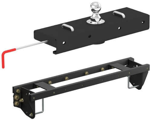 Curt EZr Double Lock Underbed Gooseneck Trailer Hitch with Installation ...