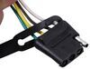 trailer hitch wiring converter curt t-connector vehicle harness with 4-pole flat connector
