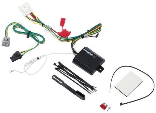 Curt T-Connector Vehicle Wiring Harness with 4-Pole Flat Trailer ...