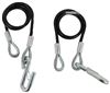 coiled cables coated curt single hook safety with s-hooks - 42 inch long 7 500 lbs qty 2