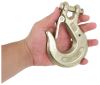 car tie down straps chain downs parts curt clevis hook with spring loaded safety latch - 7/16 inch 40 000 lbs
