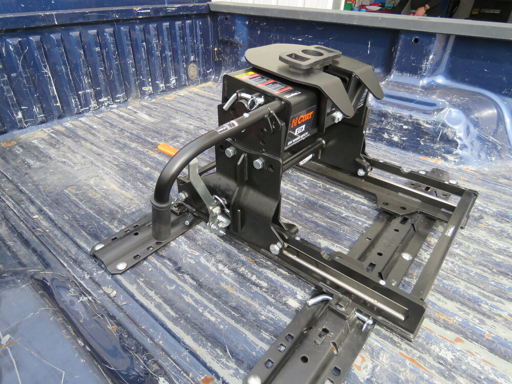 Curt E16 5th Wheel Trailer Hitch w/ S20 Slider - Slide Bar Jaw - 16,000 ...