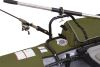 fishing boat classic accessories 9' pontoon with transport wheel - the colorado xt green