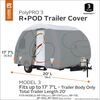 storage covers r pod camper cover classic accessories polypro iii deluxe rv for r-pod trailers up to 17' 7 inch long - gray