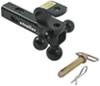 drop - 0 inch rise 10000 lbs gtw convert-a-ball cushioned multi-hitch clevis and pintle hook combo w/ 3 balls 2 hitches 10k