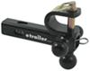 fixed ball mount drop - 0 inch rise convert-a-ball cushioned multi-hitch clevis and pintle hook combo w/ 3 balls 2 hitches 10k