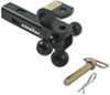 drop - 0 inch rise 10000 lbs gtw convert-a-ball cushioned 6-way multi-hitch ball mount for 2-1/2 hitches 10 000