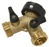 y valve camco garden hose y-style shut-off - brass