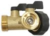 y valve camco garden hose y-style shut-off - brass