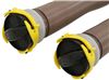 drain hoses camco revolution rv sewer hose kit w/ swivel fittings and storage caps - brown 10' long