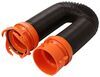 extension hose camco rhinoflex rv sewer w/ swivel lug and bayonet fittings - 5' long