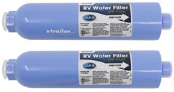 Camco RV and Marine Disposable Water Filters - KDF/Carbon - Qty 2 - CAM40045