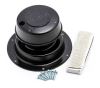 camco rv vents and fans vent no fan replace-all plumbing kit - 1 inch to 2-3/8 pipes black