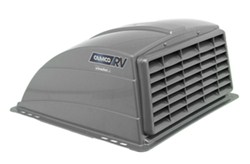 Camco RV and Enclosed Trailer Roof Vent Cover w/ Detachable Louvered Screen - Silver - CAM40473