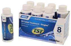 TST Blue Enzyme RV Septic System Liquid Treatment - Clean Scent - 4 Oz Singles - Qty 8 - CAM41501