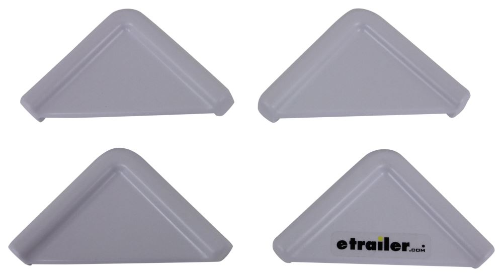 Camco Corner Guards for RV Slide-Outs - White - Qty 4 Camco RV Trim Rv Slide Out Bottom Edge Protector