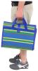 stripes built in handles pockets camco rv handy mat - 9' long x 6' wide blue w/