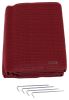 rv outdoor rugs camco reversible rug w/ stakes - 9' long x 6' wide burgundy
