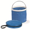 water containers 0 - 5 gallons camco collapsible bucket blue 3