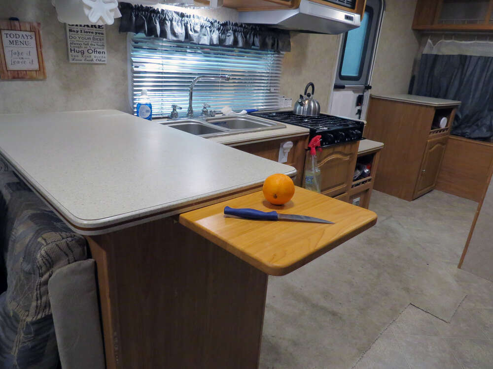 RV Fold Counter Top Extension Cutting Board Camper Travel Trailer Extend  Wall