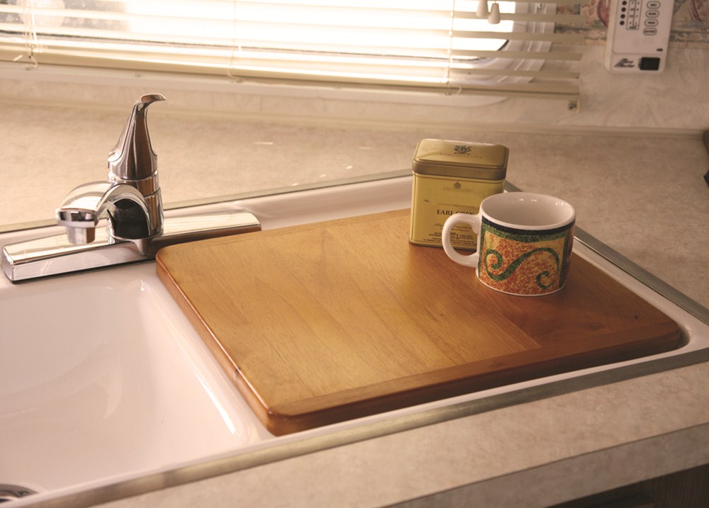 Camco Oak Accents RV Countertop Extension Review Video