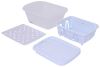 sink accessories dish drainer pan mat camco kit with and - white